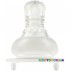 Соска силиконовая антиколиковая для бутылочки с медленным потоком 2 шт. Baby Team 2010